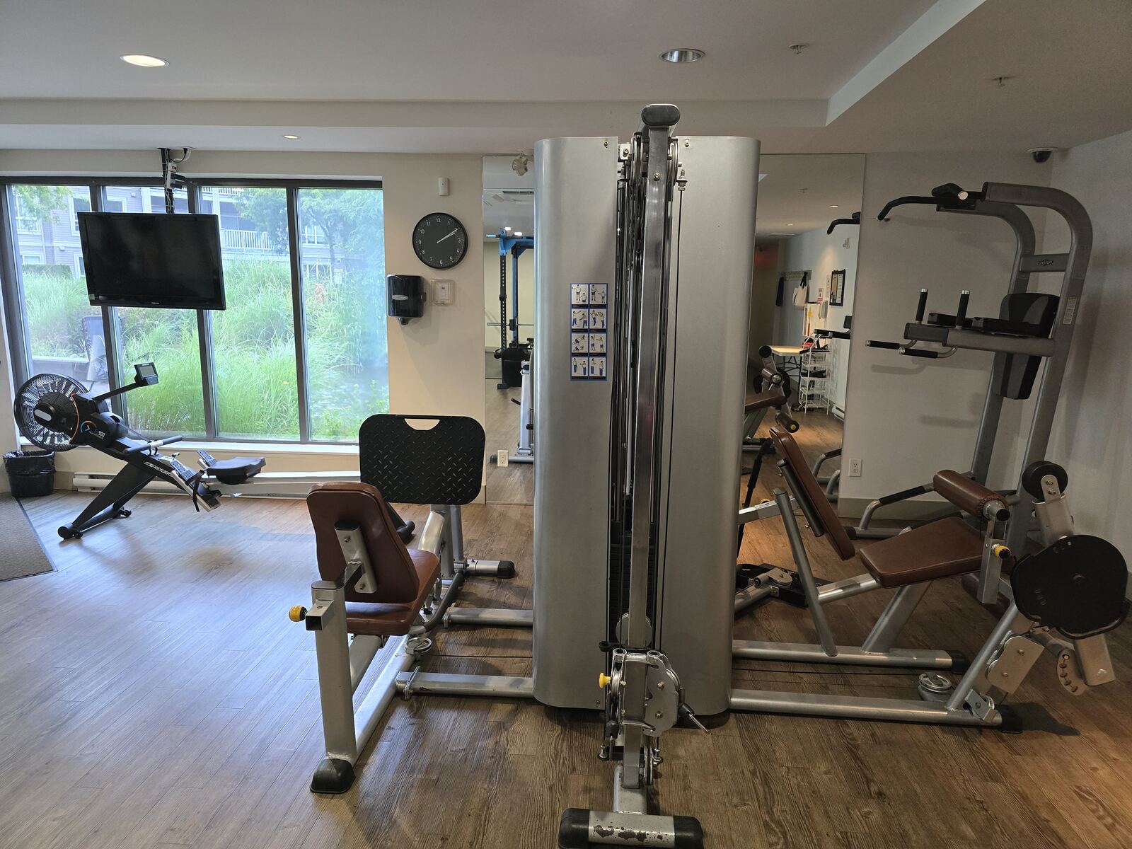 Fitness centre cable machine